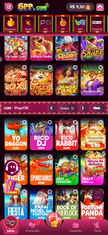 fortune ox teste demo 